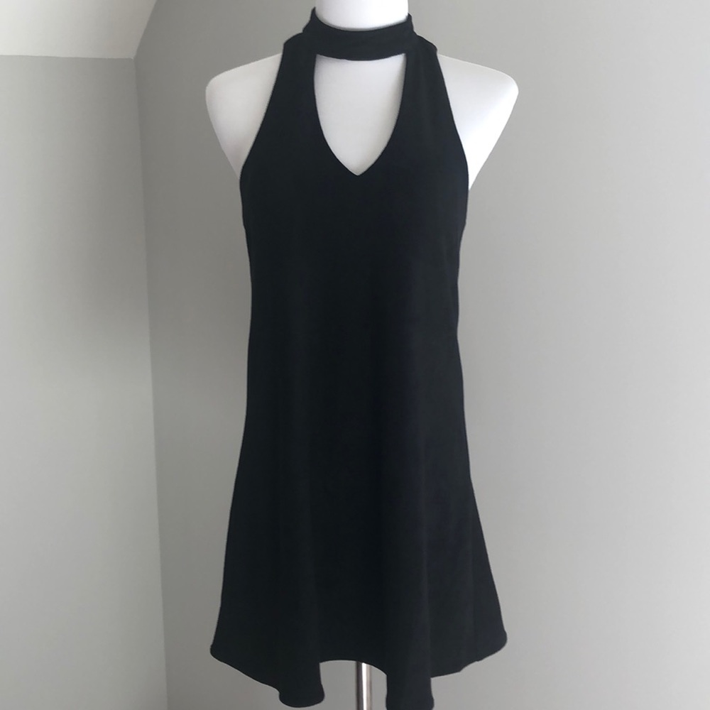 🔥💄SEXY Faux Suede Little Black Dress by Karlie
